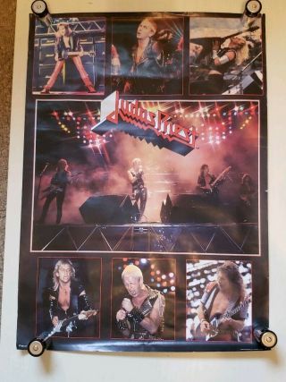 Vintage Judas Priest Poster 1984 Authentic 20x28