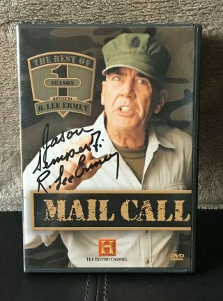R.  Lee Ermey Autographed Dvd The Best Of Mail Call Season 1