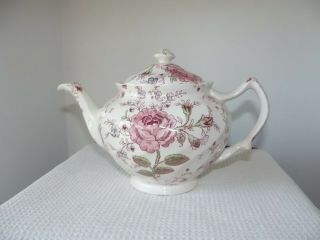 Lovely Rose Chintz 4 - Cup Tea Pot Johnson Brothers Made In England