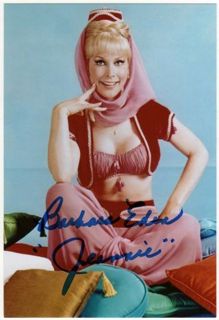 Barbara Eden I Dream Of Jeannie Autograph Hand Signed Photo Authentic With