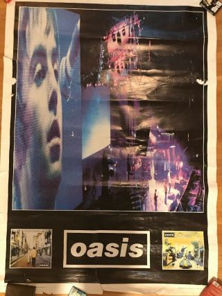 Big Oasis Subway Poster Promo Liam Gallagher Brit Pop