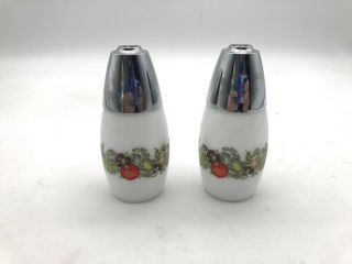 Vintage Corning Corelle Spice Of Life Gemco Salt And Pepper Shakers