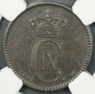 1887 - Cs Ngc Xf45bn Denmark 2 Ore