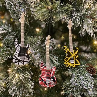 Evh Mini Guitar Ornament Complete Set,  Eddie Van Halen Christmas Tree