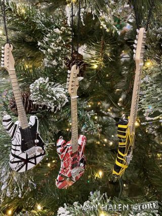 EVH Mini Guitar Ornament Complete Set,  Eddie Van Halen Christmas Tree 2