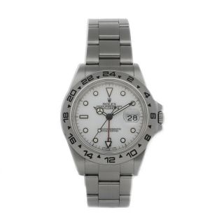 Rolex Explorer Ii Auto 40mm Steel Mens Oyster Bracelet Watch Date Gmt 16550