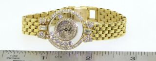 Chopard Happy Diamonds 18K gold 2CTW floating diamond ladies watch w/ribbon lugs 3