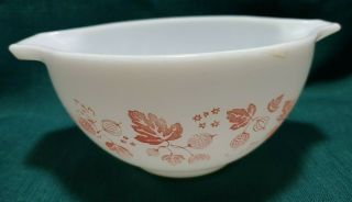 Vintage Pyrex Cinderella Bowl Gooseberry 441 Light Pink And White Mixing Bowl