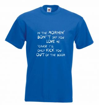 Faces Rod Stewart Inspired Lyrics T Shirt - Stay With Me 18 Colours - All Sizes