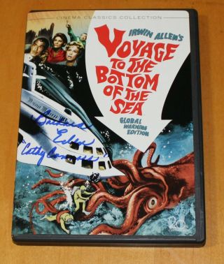 Voyage To The Bottom Of The Sea Dvd Signed By Barbara Eden (lt.  Cathy Connors)