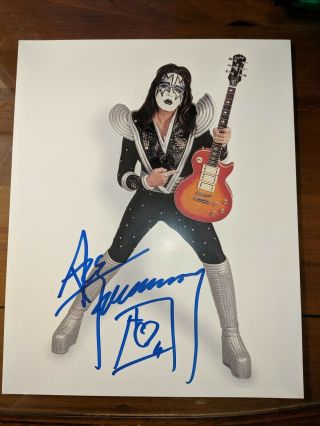 Ace Frehley Autographed 8 X 10 Trade Show Print Sharp