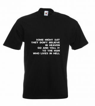 Oasis Some Might Say Lyric T Shirt