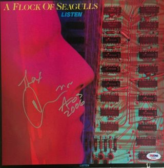 Mike Score Signed Autographed A Flock Of Seagulls Vinyl Record Lp Album Psa Dna