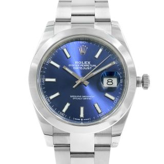 Rolex Datejust 41 Sunray Blue Index Dial Steel Automatic Mens Watch 126300BLIO 2