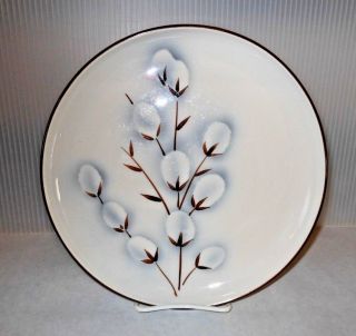 Mid Century Vintage Winfield Ware Pussy Willow Dinner Plate 10 " Set Of 4