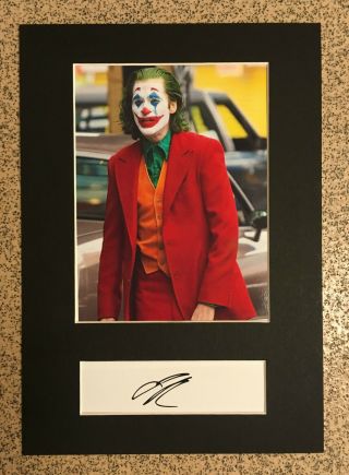 " The Joker " Joaquin Phoenix - Autograph & Photograph - Best Seller ⭐⭐⭐⭐⭐