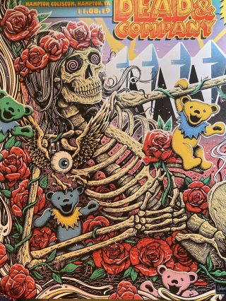 2019 Dead And Company Hampton Vip Poster Limited 11/08/2019 121/700