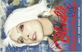 Blondie autographed concert poster 2015 Clem Burke,  Debbie Harry,  Chris Stein 3