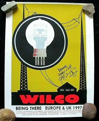 Wilco Being There,  Europe & Uk 1997 Tour Poster,  Autographed By Jeff Tweedy