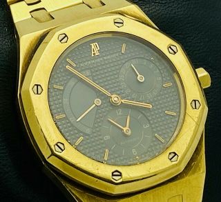 Audemars Piguet Royal Oak 18k Yellow 173.  3g Gold 36mm Watch 7.  5 " Fit 1