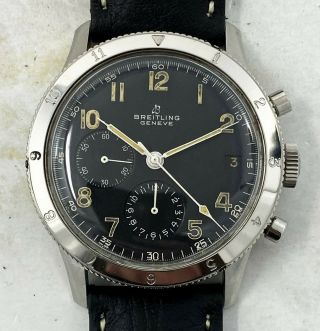 Vintage Breitling Digital 765avi Chronograph Wristwatch