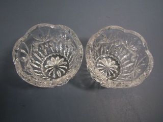 2 Princess House Germany Crystal Candle Holder Princess House Germany,  Votives