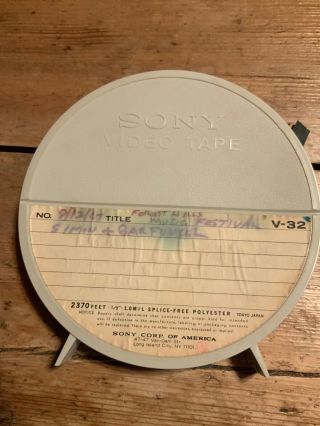 Simon And Garfunkel,  Forest Hills Music Festival,  1967,  Sony Video Tape,  Unique