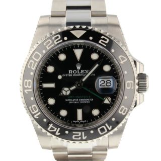 Rolex GMT - Master II Automatic Steel Black Watch 40 mm 116710 LN 2019 All Sticker 2