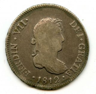 Silver 1812 Peru 2 Reales