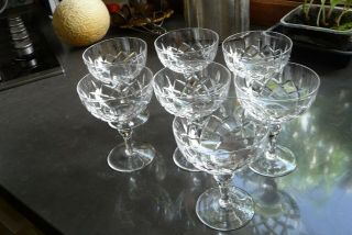7 Stuart Crystal Champagne Bowls