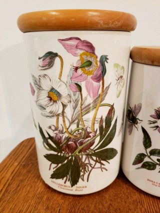 Portmeirion The Botanic Garden Circa 1818,  Set Of 3 Canisters Made In England 2