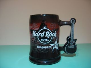 Hard Rock Hotel Singapore Beer Guitar Handle Mug