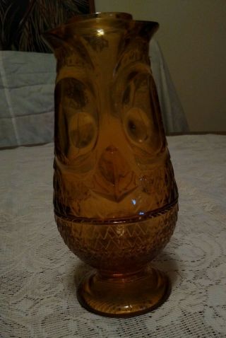 Viking Glass Amber Owl Fairy Candle Light - Candle Lamp