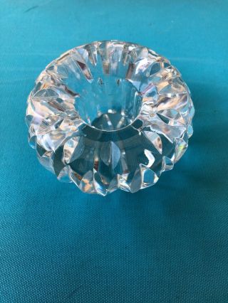 Waterford Crystal Candle Stick Holder 2 Inches Tall