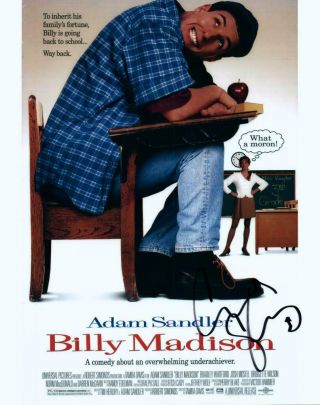 Billy Madison Adam Sandler Signed 8x10 Photo Autographed Picture And