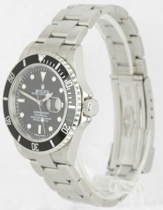2008 UNPOLISHED Rolex Submariner Date Stainless Steel 40mm Watch 16610 FULL B,  P 3