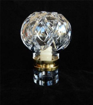 Orrefors Hurricane Lamp Fine Swedish Crystal Signed