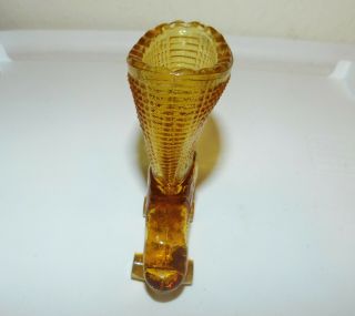Fenton Hobnail Amber Glass Roller Skate Boot Shoe Collectible Cond. 2