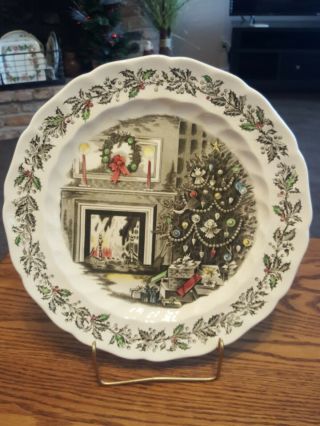 Johnson Brothers Merry Christmas Chop Plate Platter Made In England