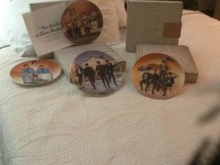 Beatles Collectable Plates and Beanie Bears Lot; John,  Paul,  George,  and Ringo 2