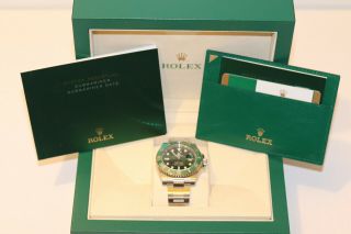 Rolex Submariner 116610 Steel Green Ceramic Watch Box/papers Hulk 116610lv
