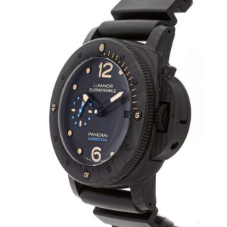 Panerai Luminor Submersible 1950 Auto 47mm Carbotech Mens Strap Watch PAM 616 3
