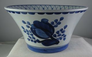 Royal Copenhagen Tranquebar Cranberry Bowl 1st Quality Blue Floral - 1096