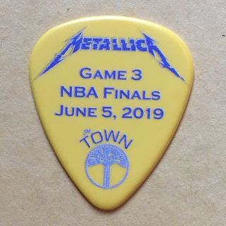 Metallica Golden State Warriors Game 3 Nba Finals June 5 2019 Guitar Pick Gsw
