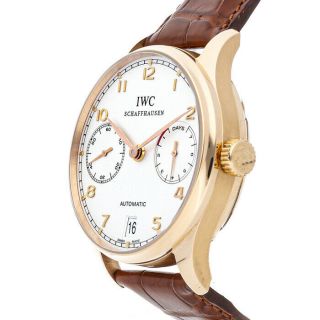 IWC Portuguese 7 Day Power Reserve Auto 42.  3mm Rose Gold Mens Watch IW5001 - 01 3