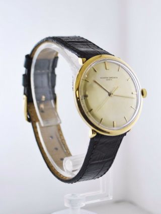 Vacheron Constantin Classic Wristwatch in 18K YG Leather Strap 1950 ' s $30K VALUE 3