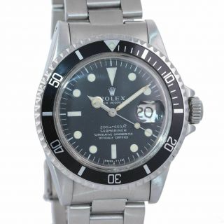 Rolex Submariner 1680 Stainless Steel Vintage Watch Oyster Bracelet 93150 Matte 3