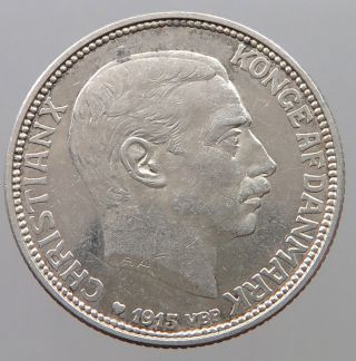 Denmark 1 Krone 1915 Top Rb 199