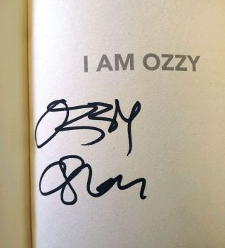 Ozzy Osbourne Autograph Signed I Am Ozzy Book W/ C.  O.  A.