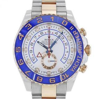 Rolex Yacht - Master Ii 116681 Rose Gold & Steel 18k Automatic Mens Watch 44m